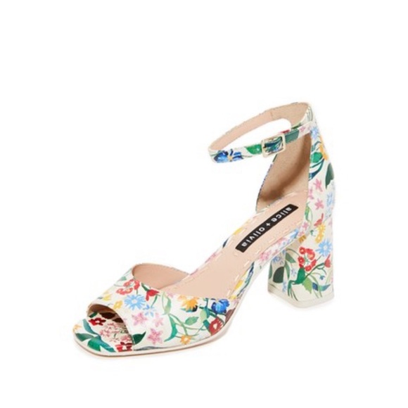 HP🎉Alice + Olivia Floral Heels - Picture 7 of 7